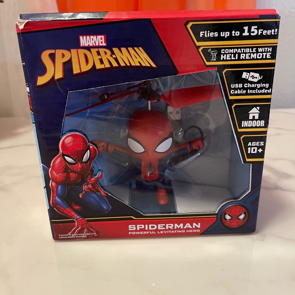 Spider-Man levitating hero